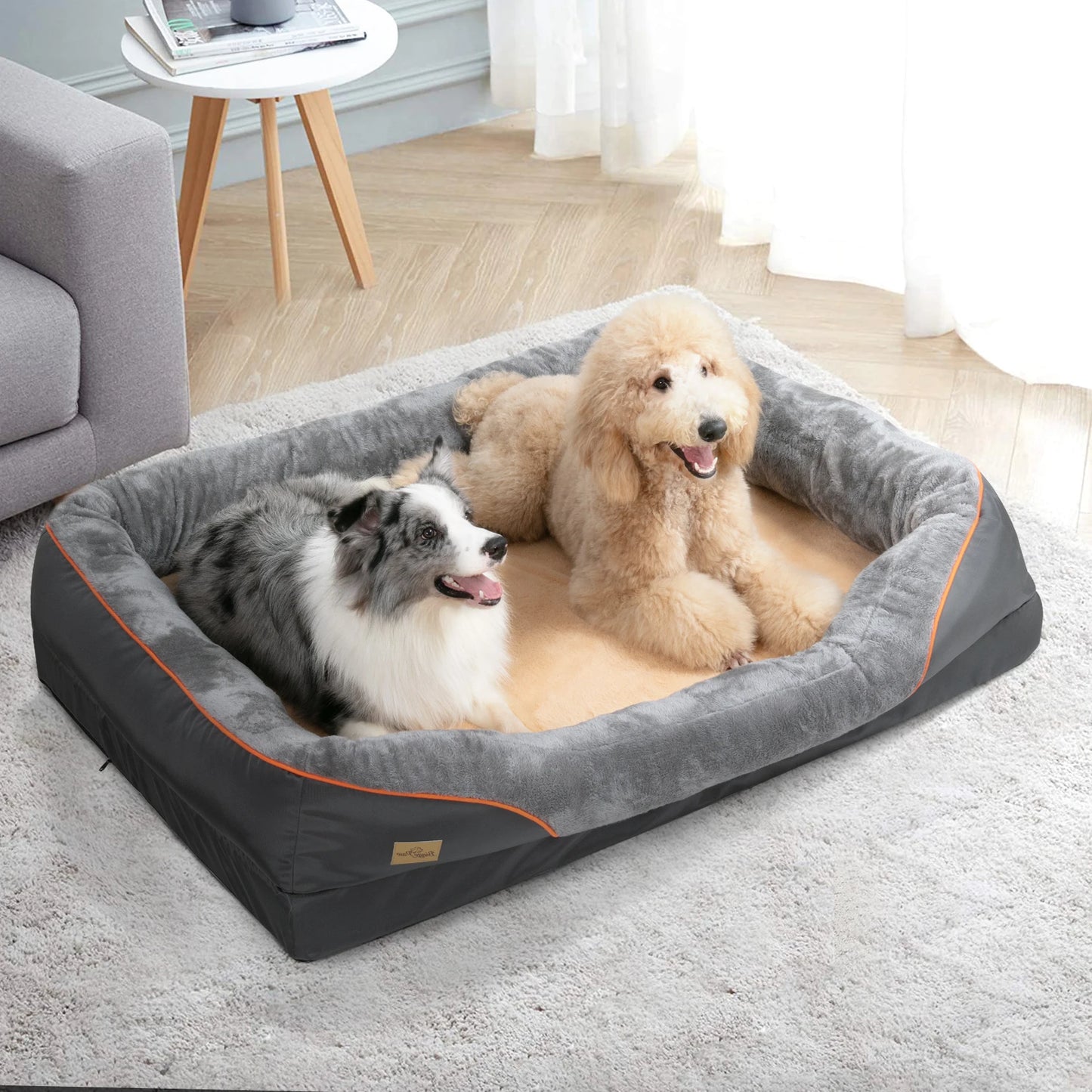 BINGOPAW Dog Bed Anti Allergy Fleece Washable Cover