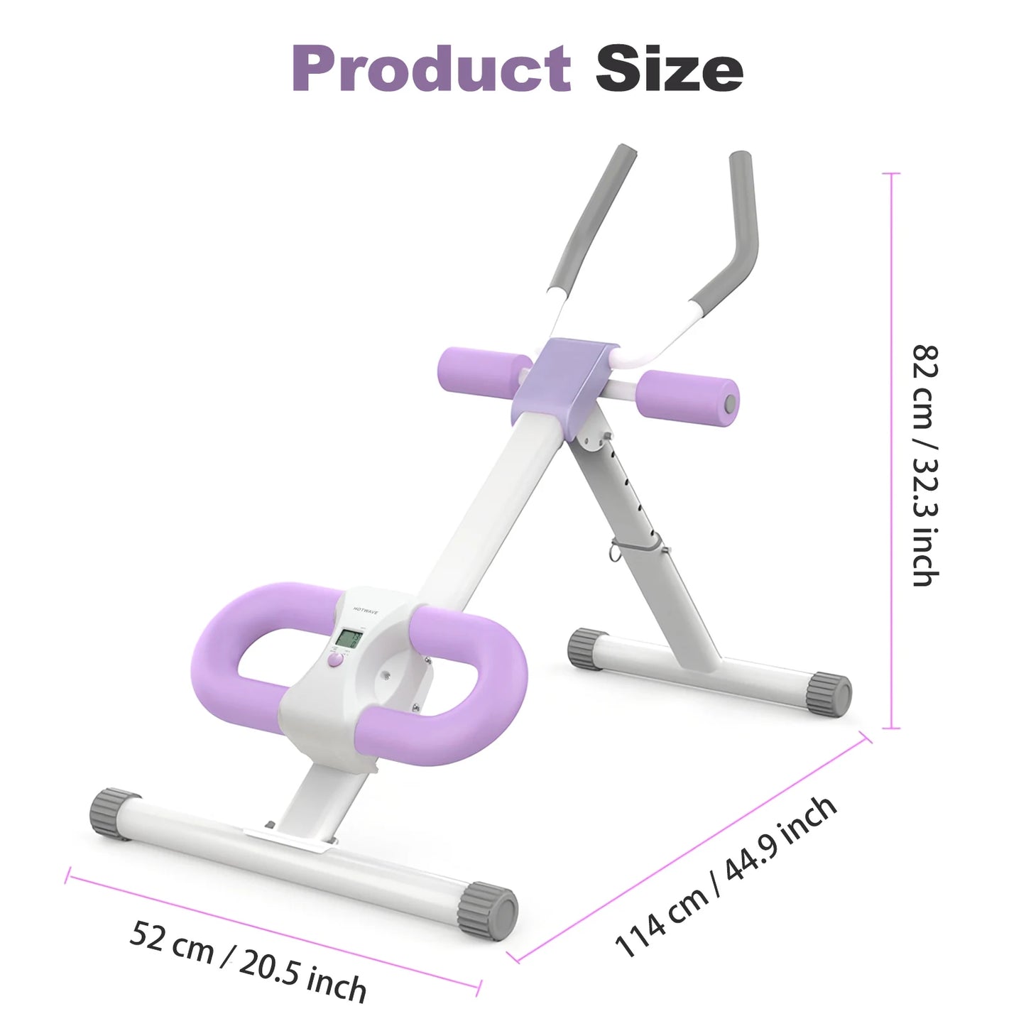 Ab Workout Machine Abdominal Adjustable Folding Crunch Trainer Core Machine Full Body Equipment for Home Gym