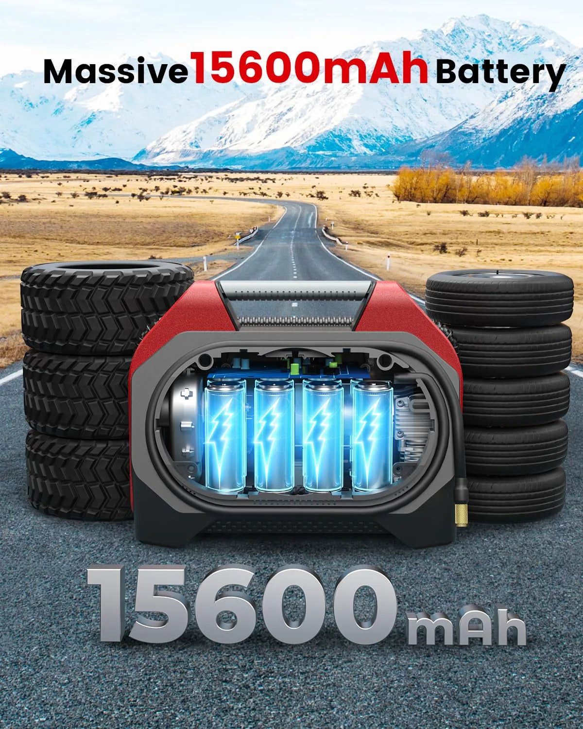 ETENWOLF S6SE Portable Air Compressor Dual Cylinder