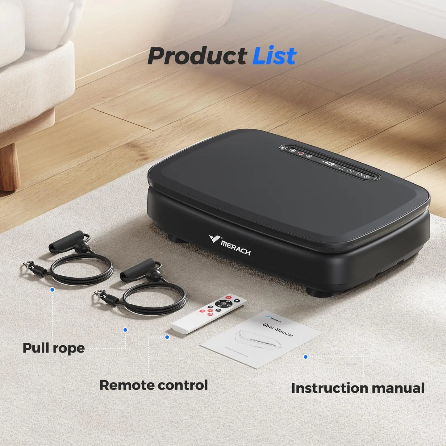 MERACH Vibration Plate Exercise Machine For Whole Body Workout