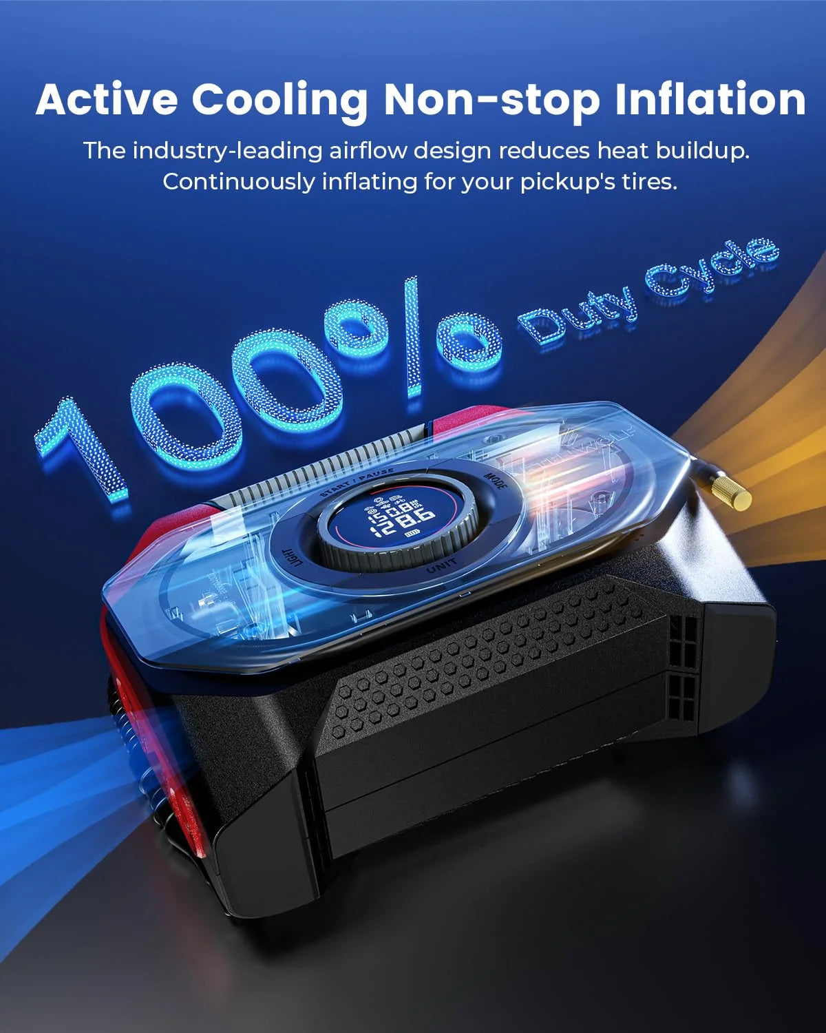 ETENWOLF S6SE Portable Air Compressor Dual Cylinder