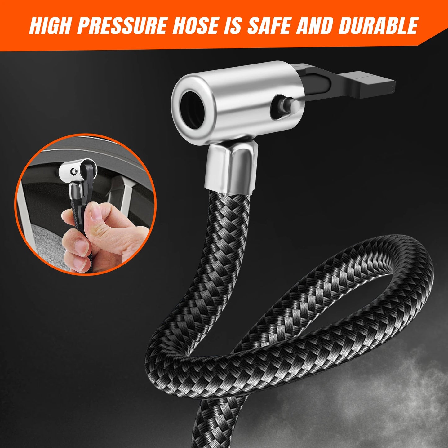 Tire Inflator Air Compressor 21V Battery Pack 180PSI