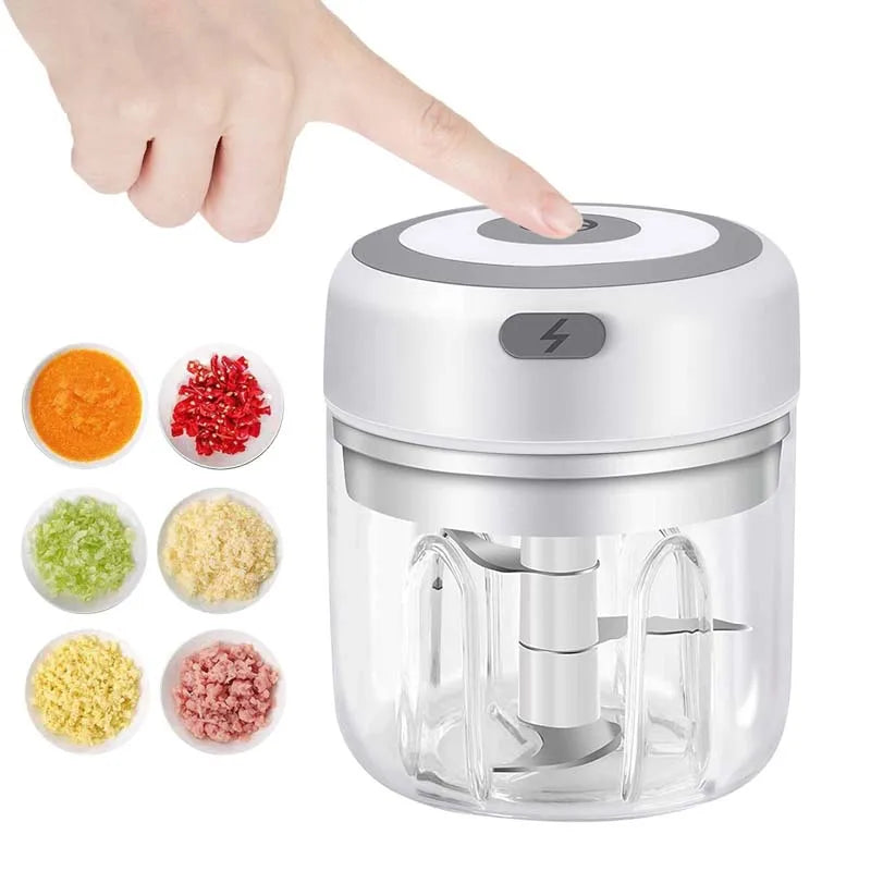 Fruit And Vegetable Garlic Crusher Mini Wireless USB Chopper