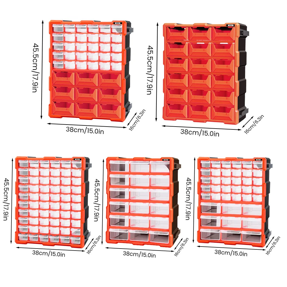 AIRAJ HeavyDuty Polypropylene Drawer Storage Cabinet Organizer DesignedFor BeadLego
