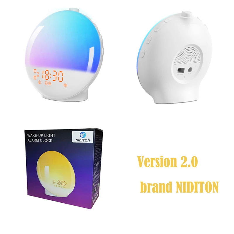 Sunrise Alarm Clock Wake Up Light With FM Radio Night Light