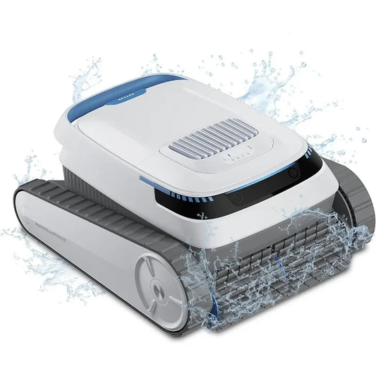 VOXIV Cordless Robotic Pool Cleaner with Wall Climbing - Over 120mins Runtime Automatic Pool Vacuum