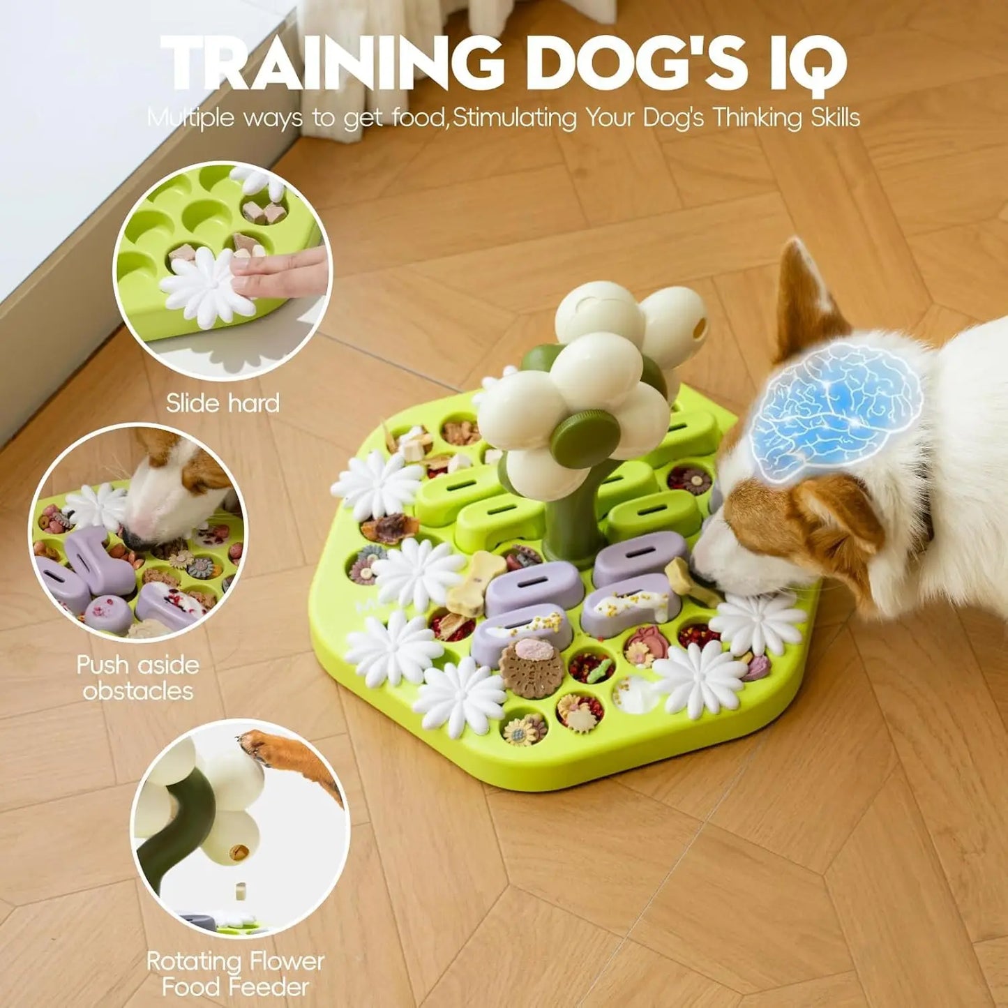 MEWOOFUN Level 4 Dog Puzzle Toy Enrichment For All Breeds