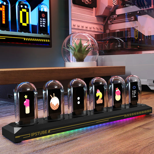 Mexllex Nixie Tube RGB Digital Clock Light WiFi App