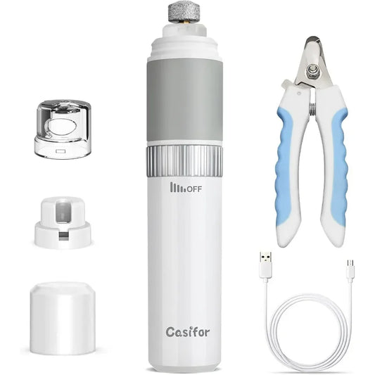 Casifor Quiet Dog Nail Grinder Dust Collection And Stepless Speed