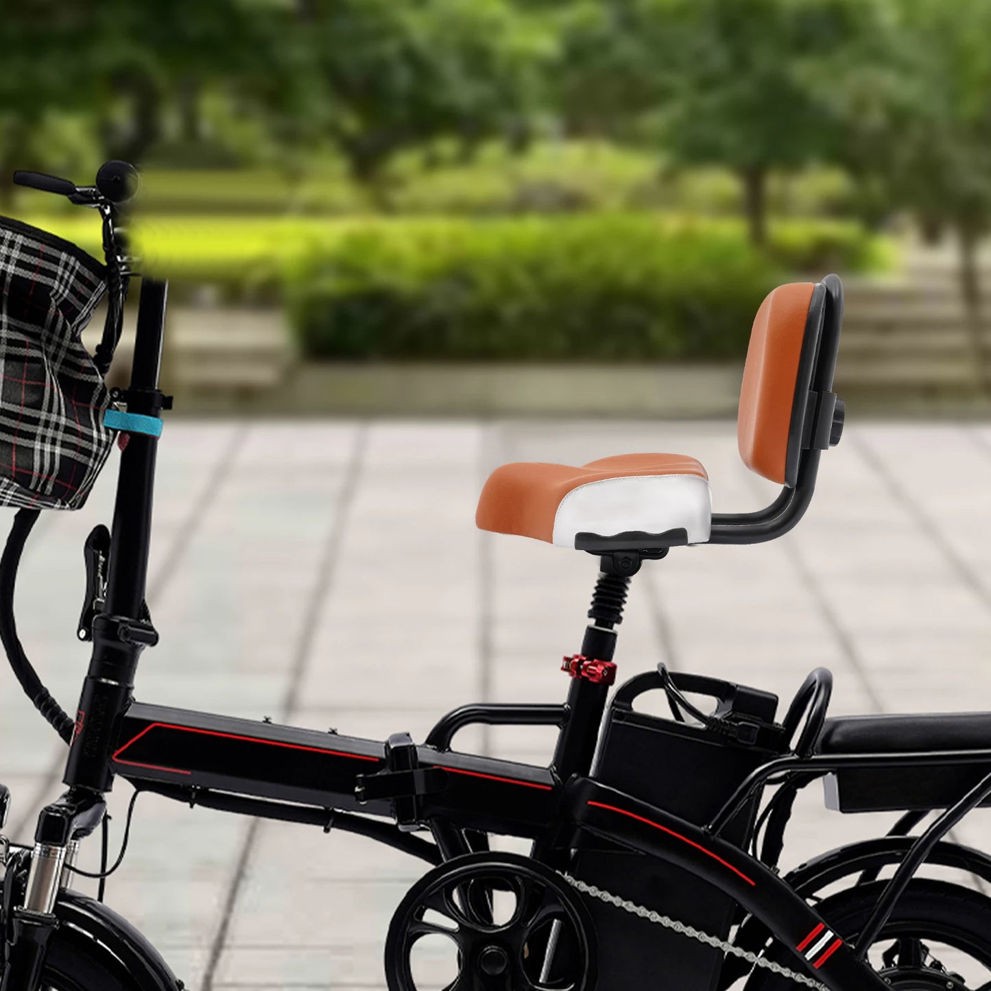 Bike Seat With Backrest For Tricycle And Electric Bikes