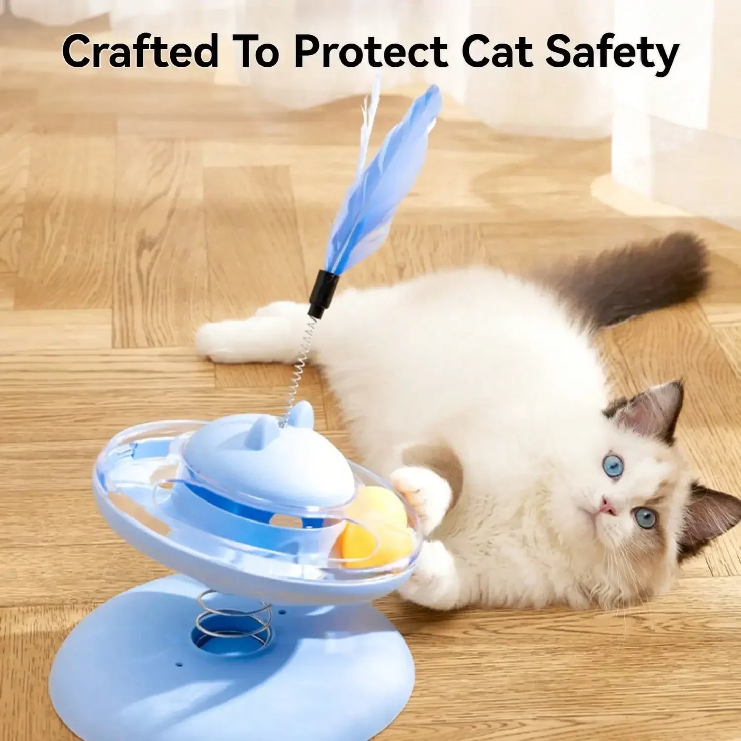 Guangdong Indoor Cat Interactive Feeder 360 Rotating Toy