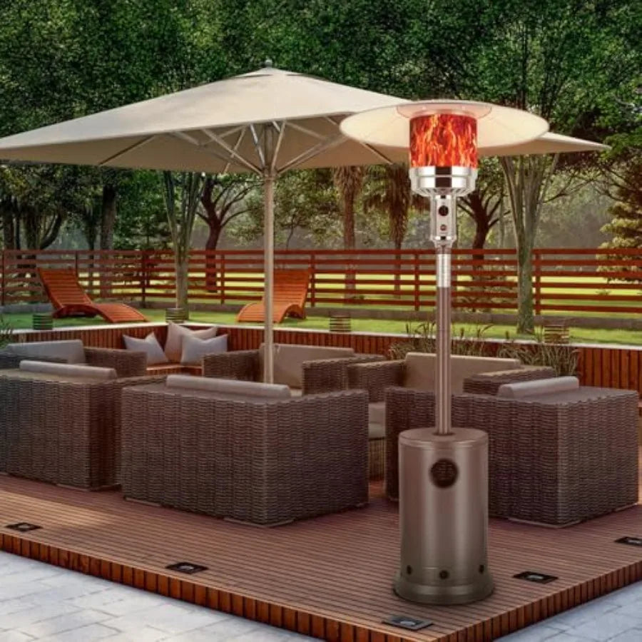 XMSJ 50000 BTU Propane Patio Heater With Table Outdoor Use