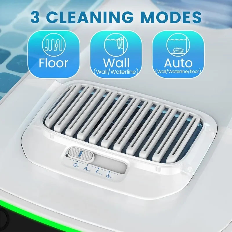 VOXIV Cordless Robotic Pool Cleaner with Wall Climbing - Over 120mins Runtime Automatic Pool Vacuum