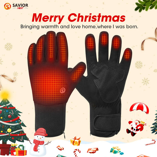 Savior Heat Heated Ski Gloves For Men And Women Rechargeable