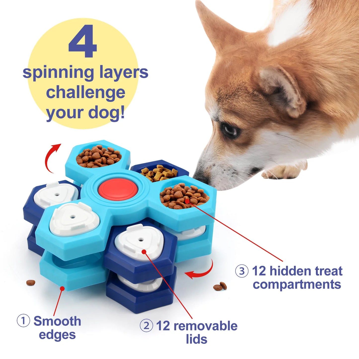Hign Concerned Four Layer Pet Feeder Foraging Toy Elite