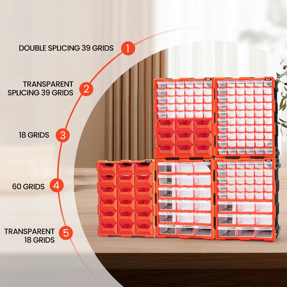 AIRAJ HeavyDuty Polypropylene Drawer Storage Cabinet Organizer DesignedFor BeadLego