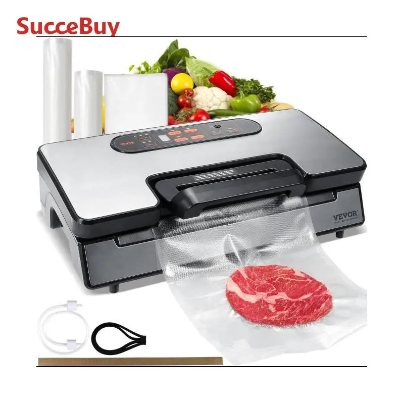 SucceBuy Vacuum Sealer 90KPa 130W For Kitchen Packaging