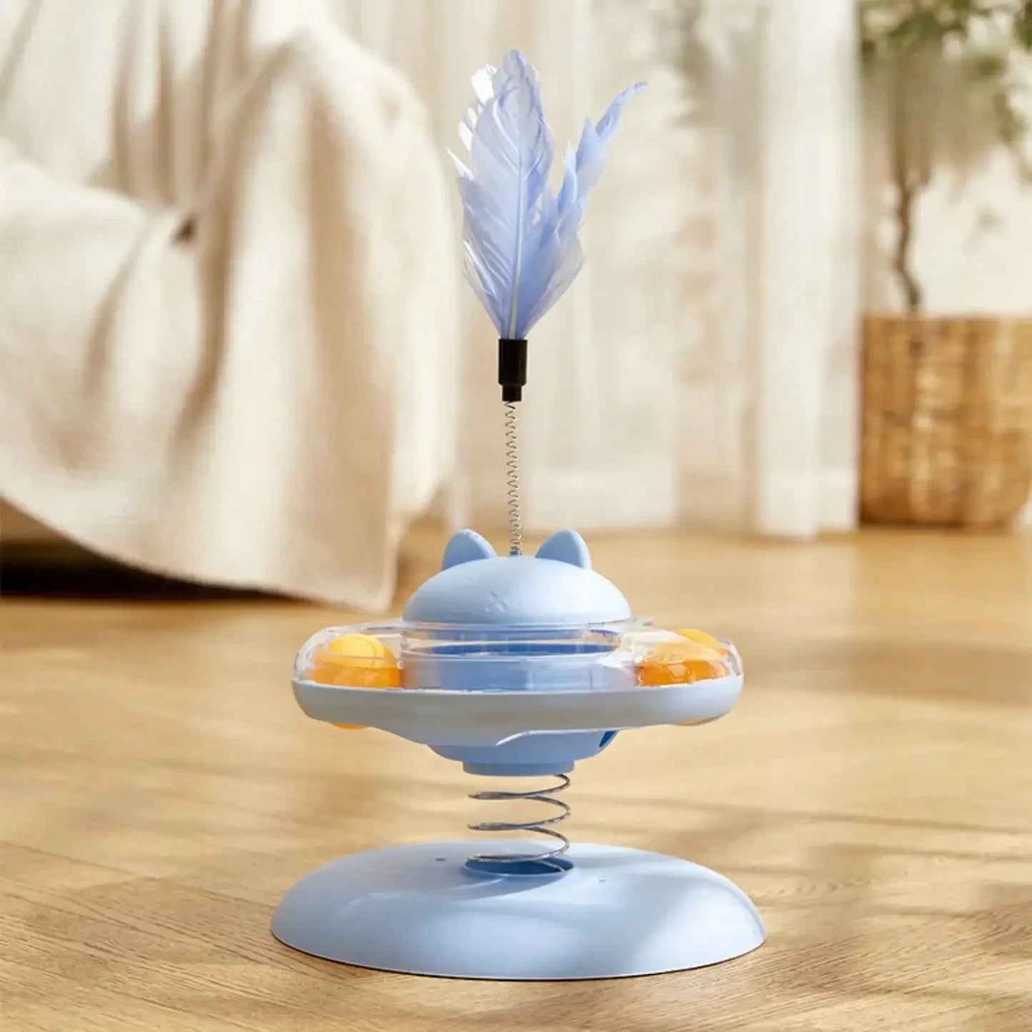 Guangdong Indoor Cat Interactive Feeder 360 Rotating Toy