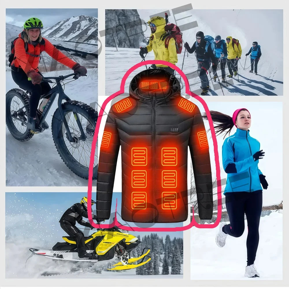 XIAOTREECN Heated Jacket for Men and Women USB Thermal Clothing