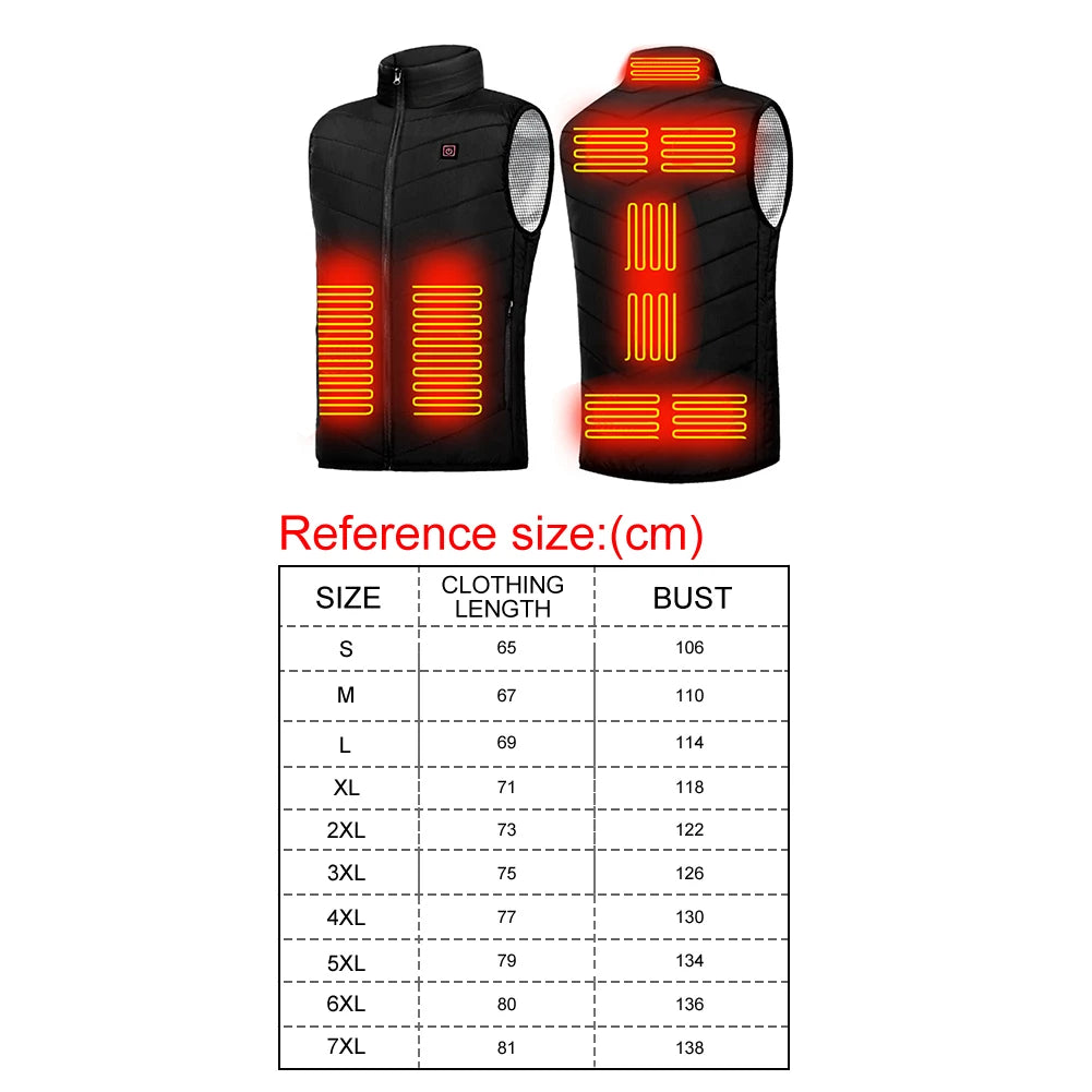 Sikiwind 9 Areas Heated Vest Jacket for Men and Women