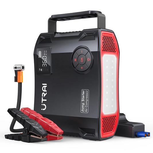 UTRAI 4 In 1 Jump Starter Power Bank 16000mAh Compressor