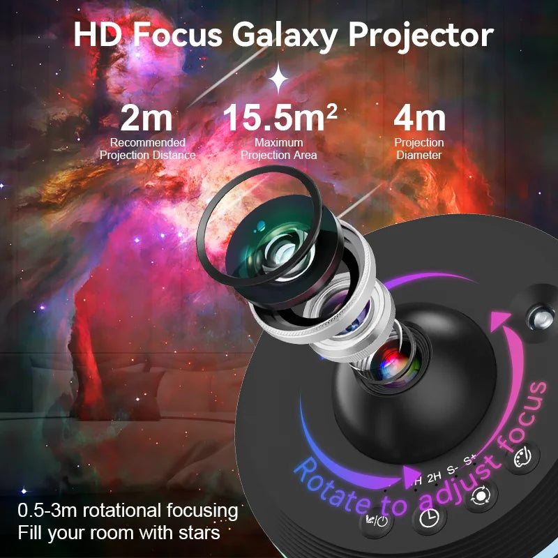 AUSYLE Galaxy Projector 13 In 1 Ultra Clear Night Light