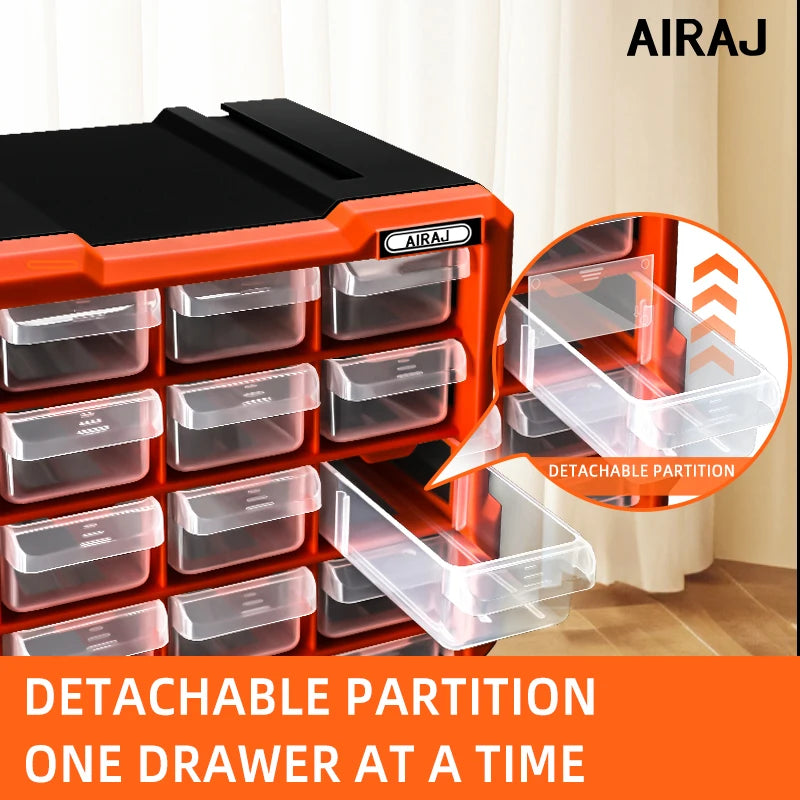 AIRAJ HeavyDuty Polypropylene Drawer Storage Cabinet Organizer DesignedFor BeadLego