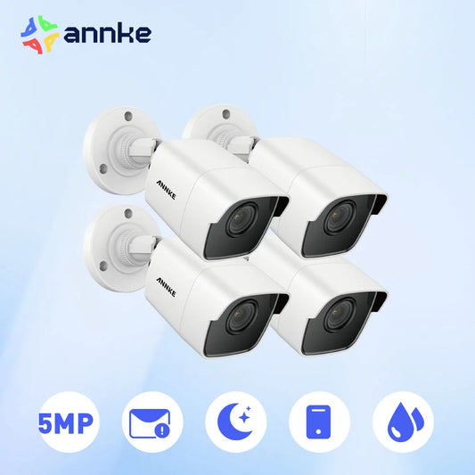 ANNKE 4X Ultra HD 5MP TVI CCTV Outdoor Kit EXIR Night Vision