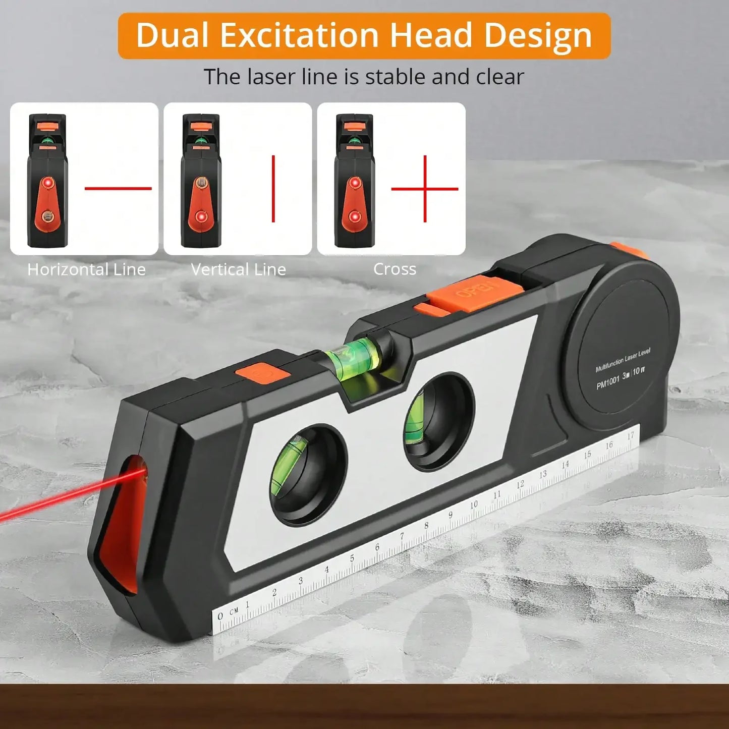 Multipurpose Cross Line Laser Level Tool For Hanging