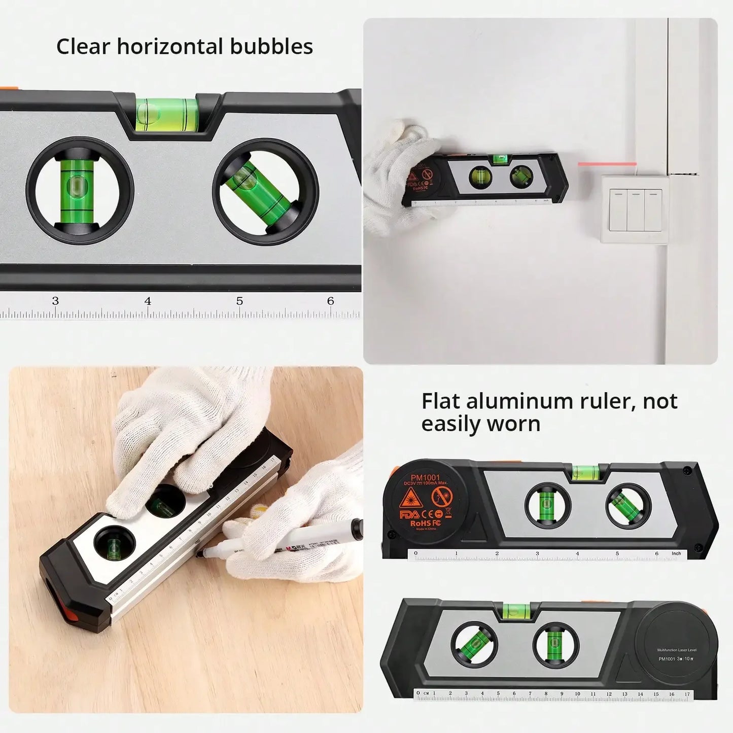 Multipurpose Cross Line Laser Level Tool For Hanging