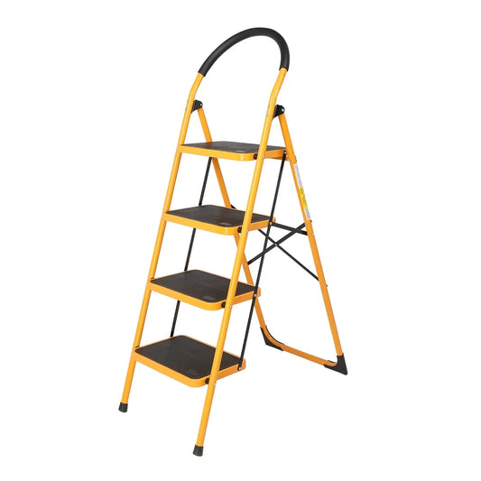 Folding 4 Step Ladder Stool Anti Slip Pedals Locking
