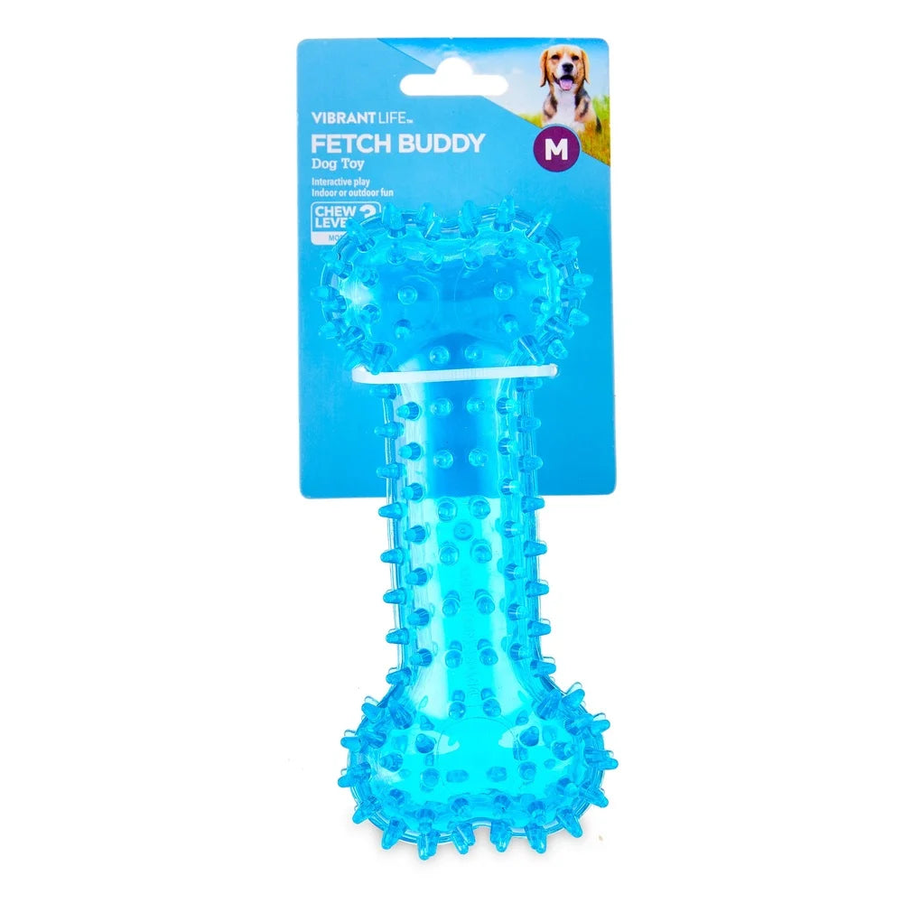 Spiky Bone Dog Toy Chew Level 3 Interactive Fetch Durable