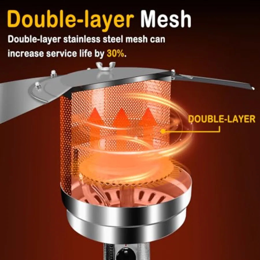 XMSJ 50000 BTU Propane Patio Heater With Table Outdoor Use