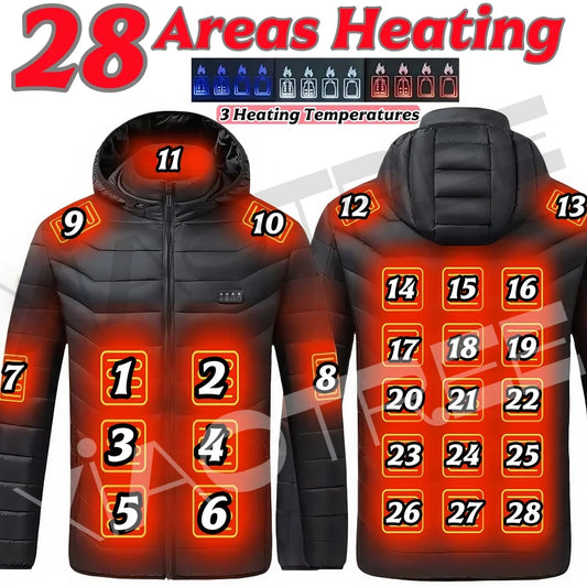 XIAOTREECN Heated Jacket for Men and Women USB Thermal Clothing