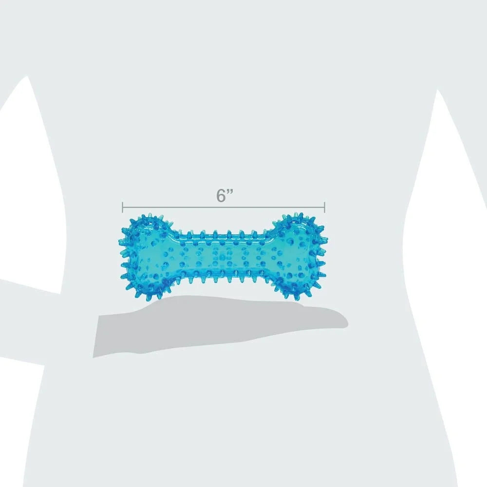 Spiky Bone Dog Toy Chew Level 3 Interactive Fetch Durable