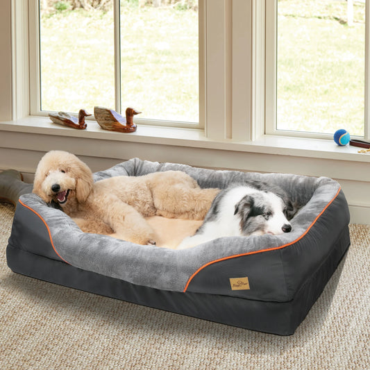 BINGOPAW Dog Bed Anti Allergy Fleece Washable Cover