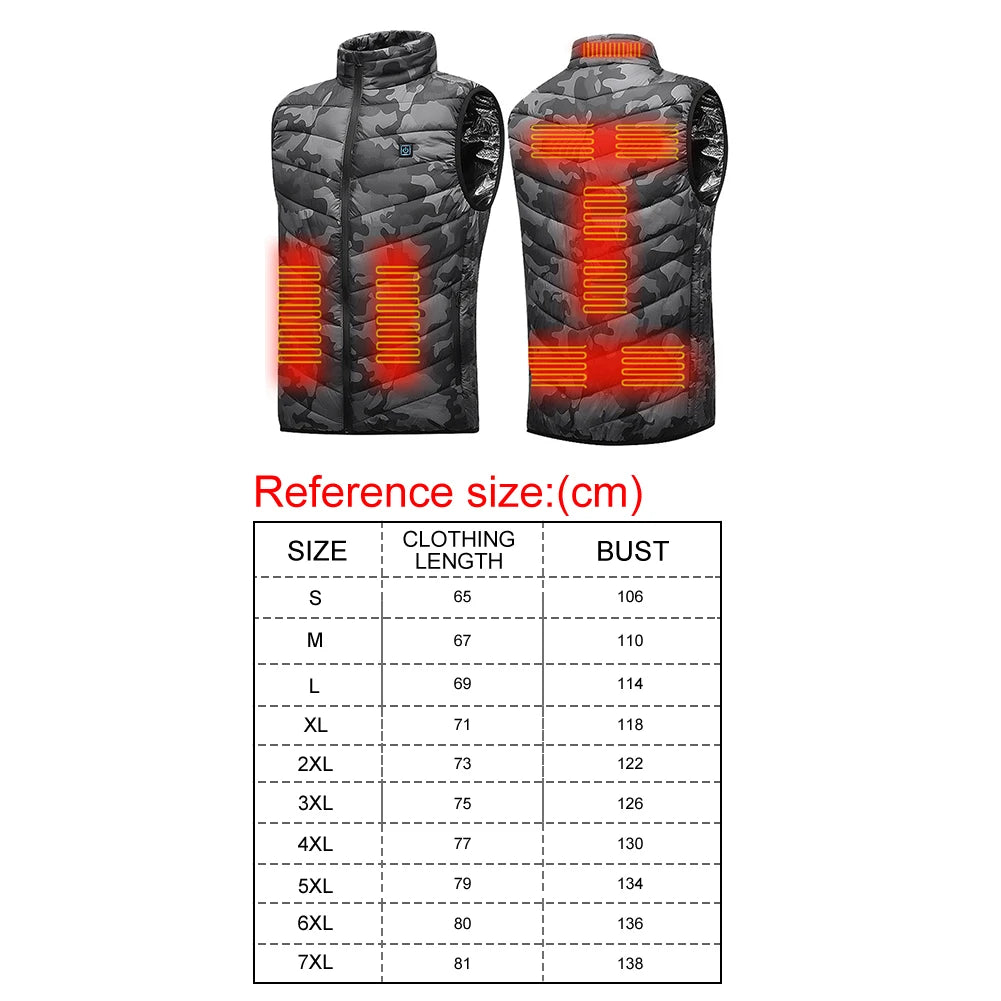 Sikiwind 9 Areas Heated Vest Jacket for Men and Women