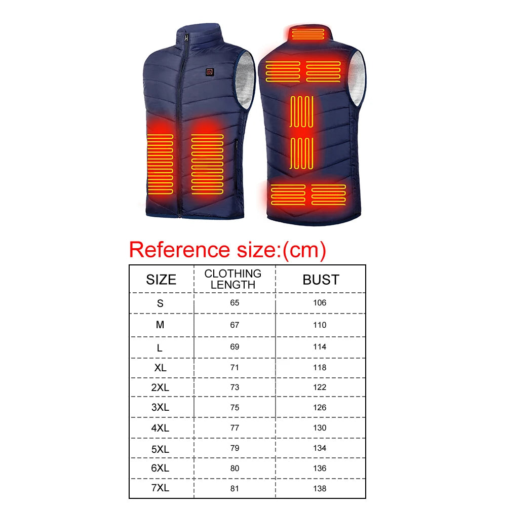 Sikiwind 9 Areas Heated Vest Jacket for Men and Women