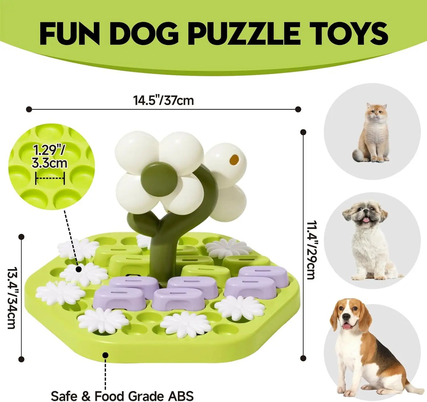 MEWOOFUN Level 4 Dog Puzzle Toy Enrichment For All Breeds