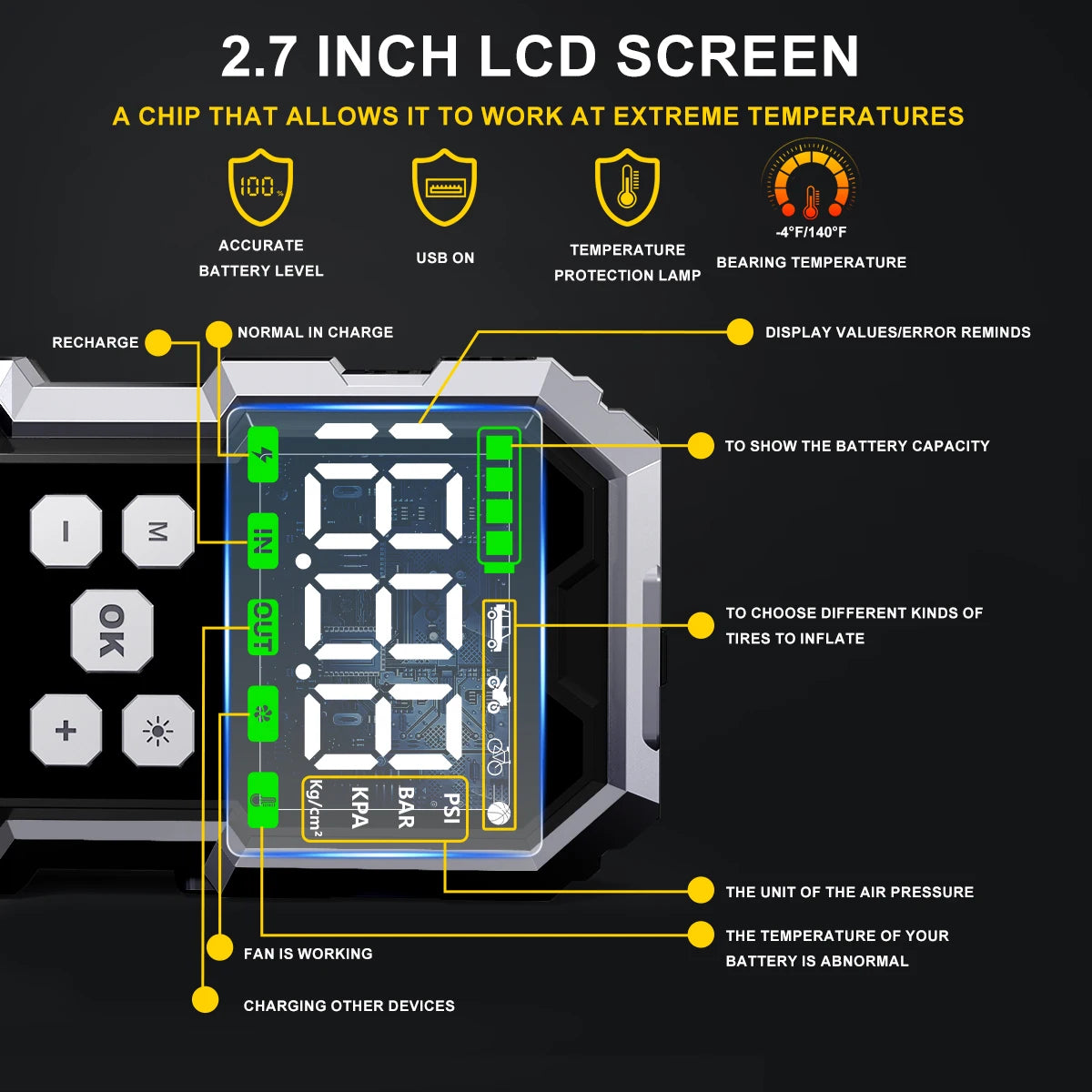 BSMOOM 12V Car Jump Starter Power Bank Emergency Booster