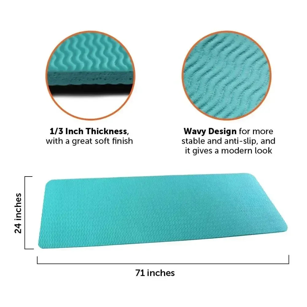 Thick Exercise Mat For Yoga Pilates Gymnastics And Camping