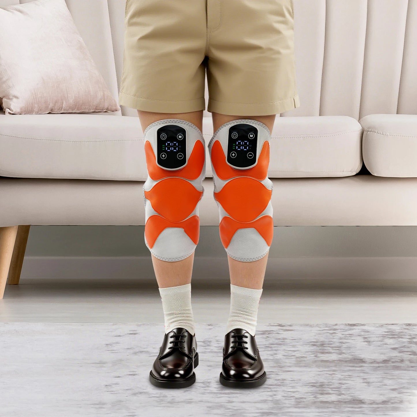 Knee Massager With Heating And Vibration Portable Pain Relief