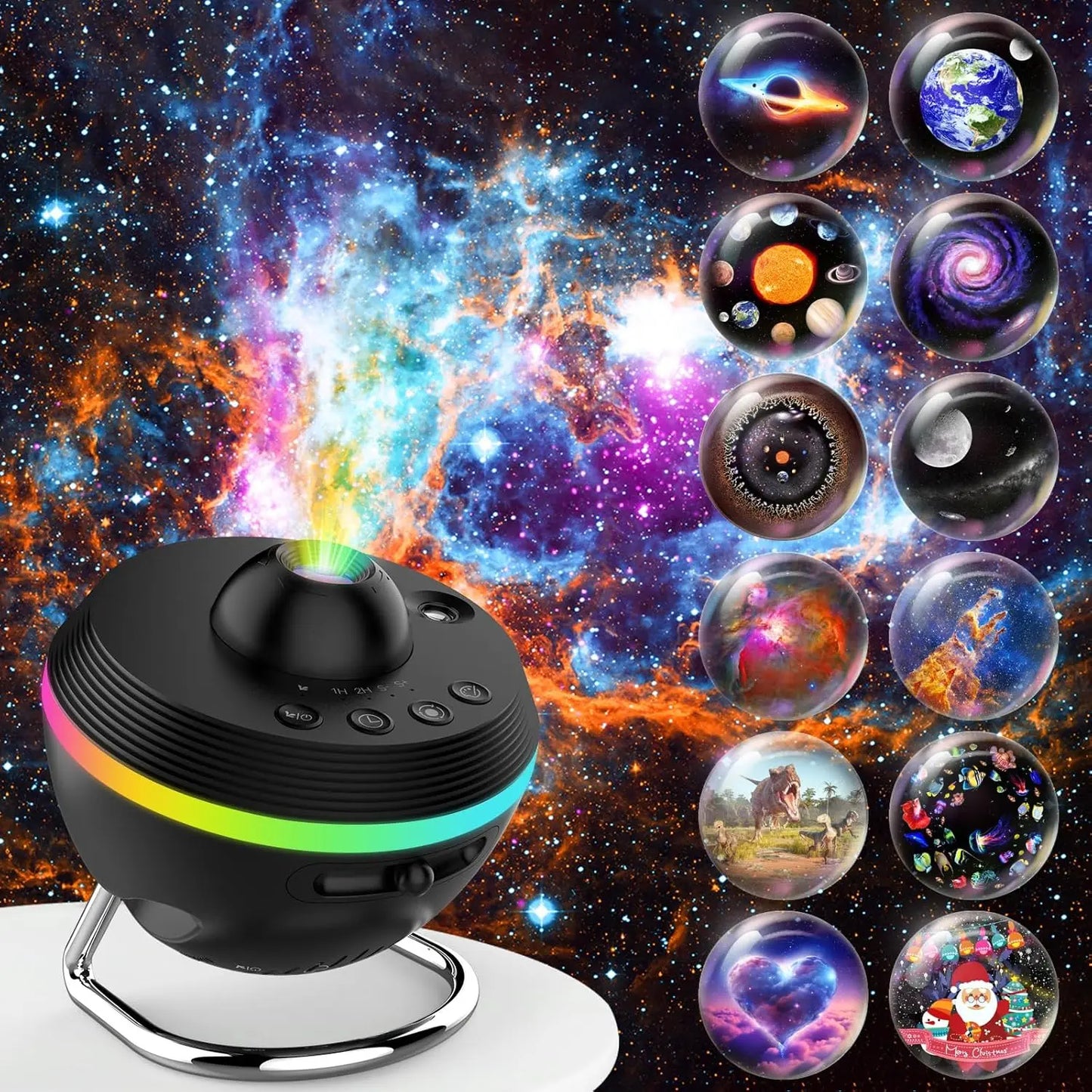 Leclstar 13 in 1 Galaxy Projector Dimmable RGB LED Lights