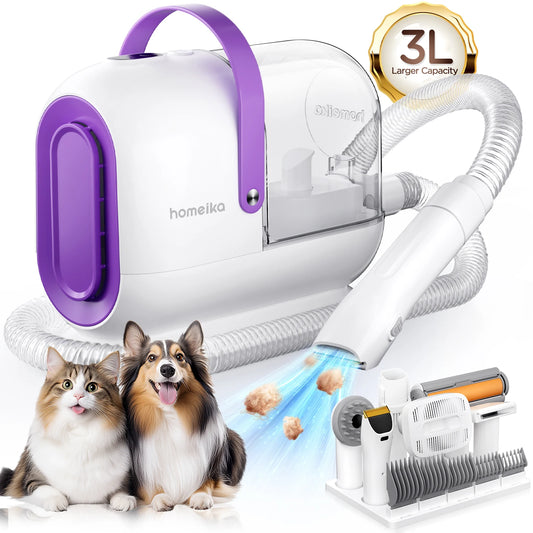 Homeika Dog Grooming Kit Pet Hair Vacuum With Silent Suction