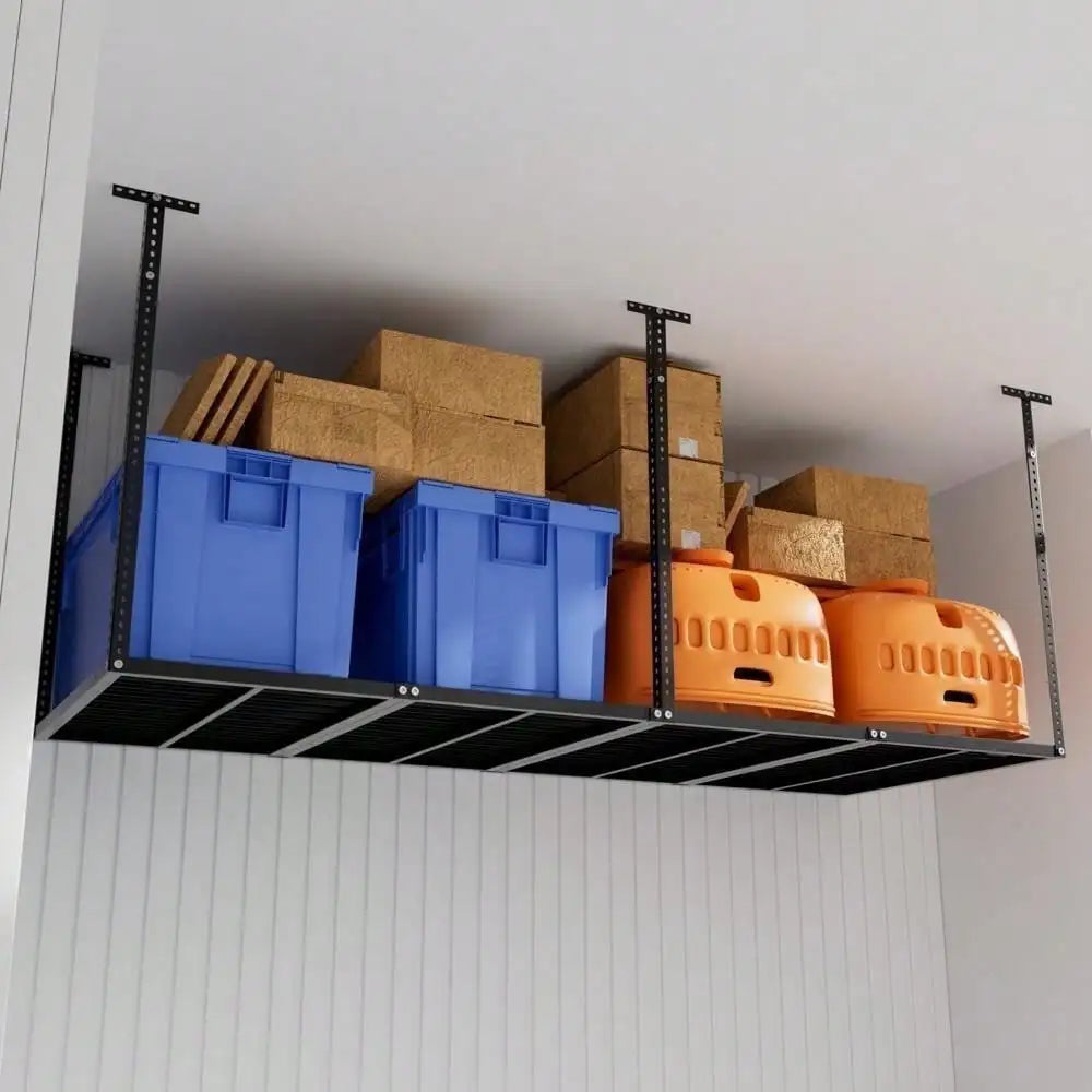 Heavy Duty Garage Ceiling Storage Rack 750 Lbs Capacity