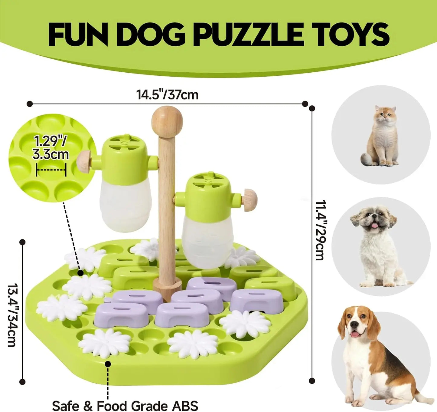 MEWOOFUN Level 4 Dog Puzzle Toy Enrichment For All Breeds