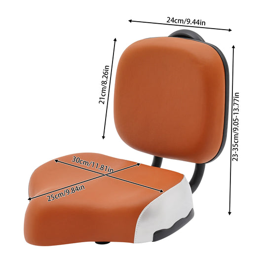 Bike Seat With Backrest For Tricycle And Electric Bikes