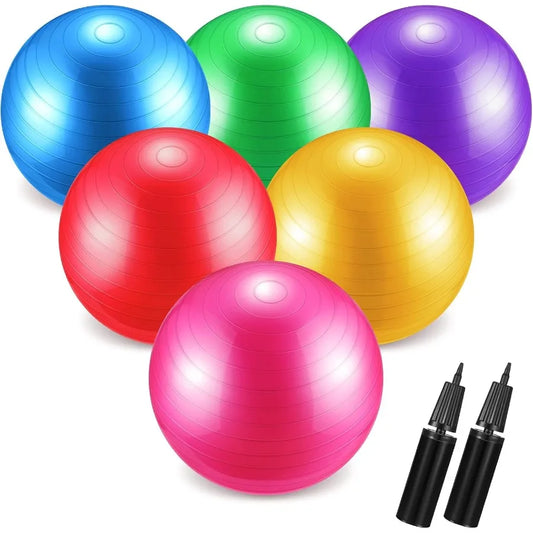 6 Pieces Exercise Yoga Balls Bulk for Yoga Chairs Balance