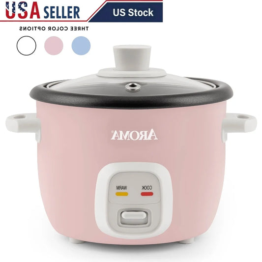 XMSJ Rice and Grain Cooker Nonstick Inner Pot Glass Lid