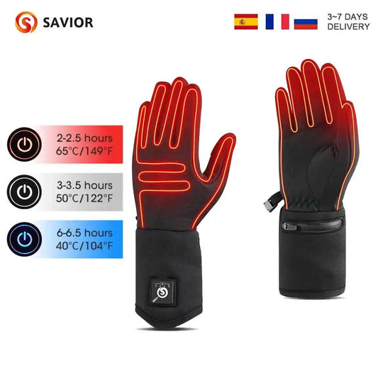 Savior Heat S13 Heated Waterproof Motorcycle Gloves